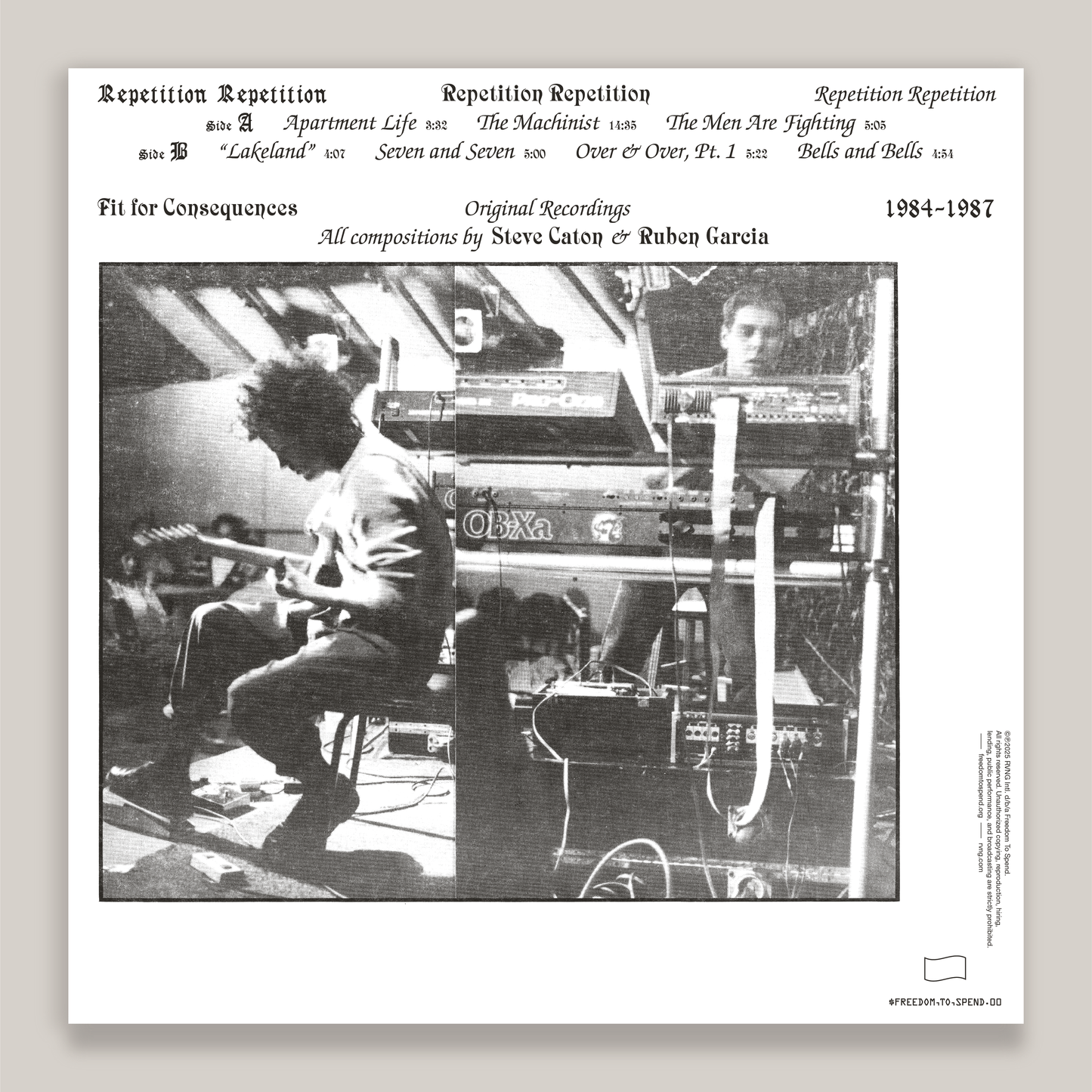 Repetition Repetition - Fit for Consequences: Original Recordings, 1984–1987