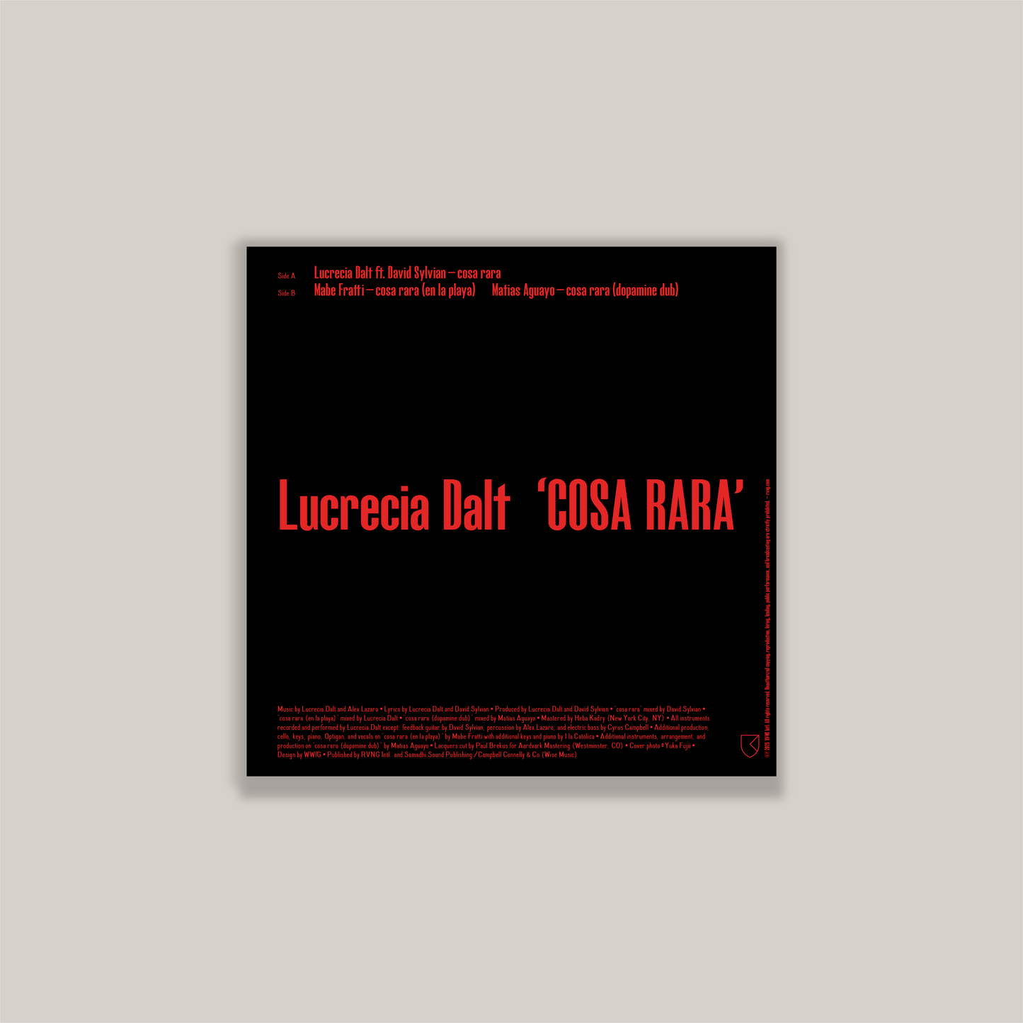 Lucrecia Dalt - cosa rara