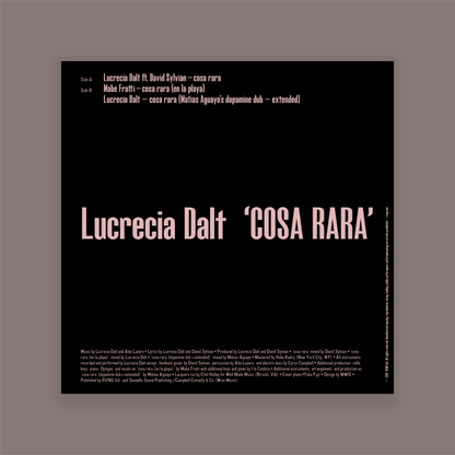 Lucrecia Dalt - cosa rara