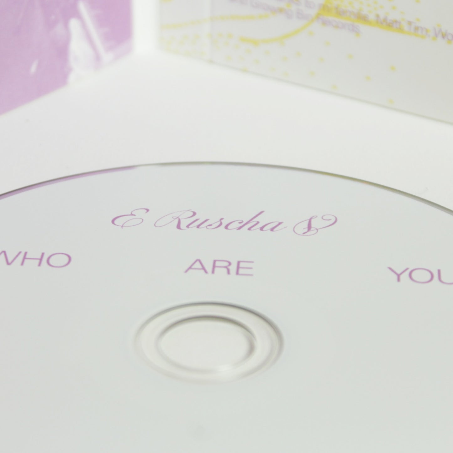E Ruscha V - Who Are You