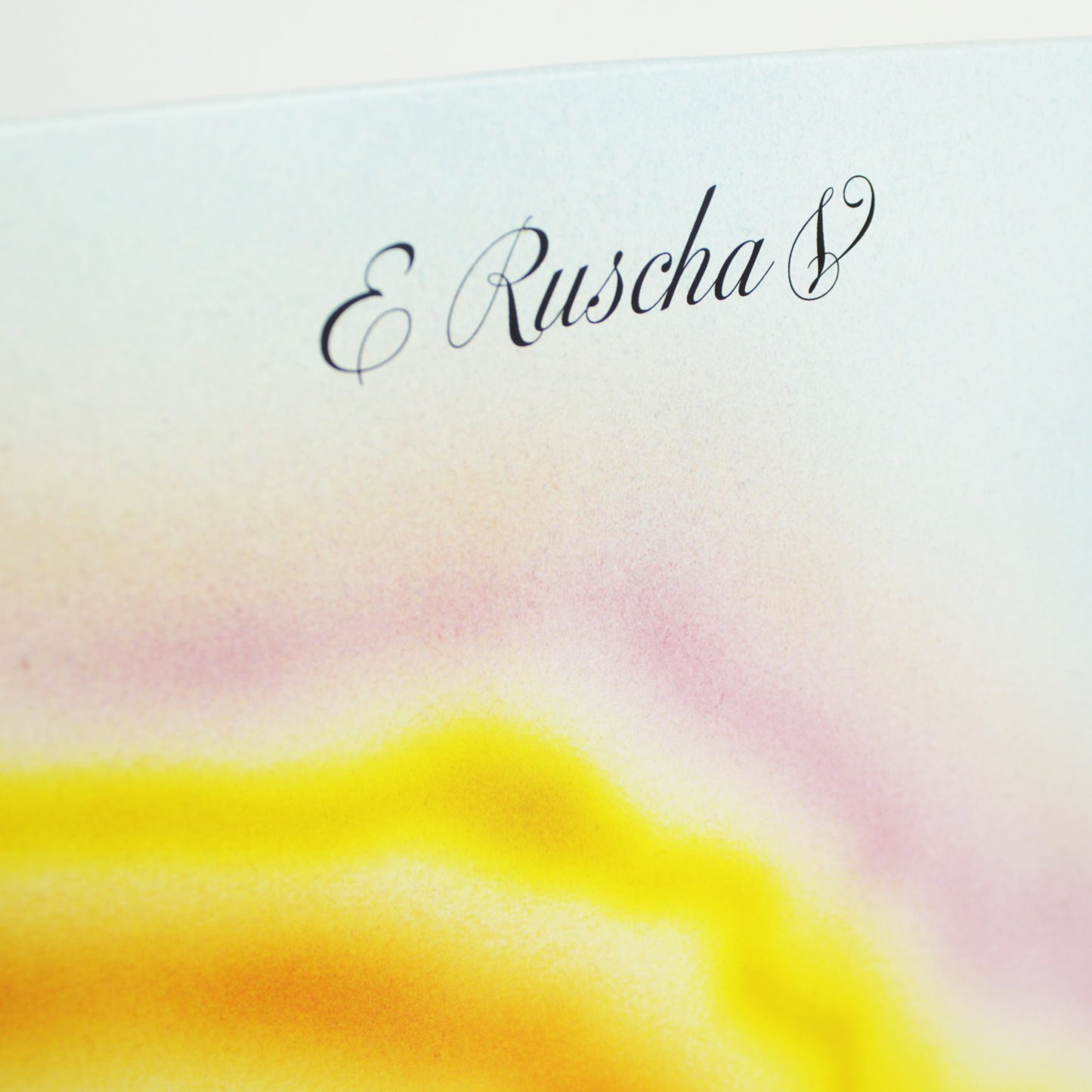 E Ruscha V - Who Are You