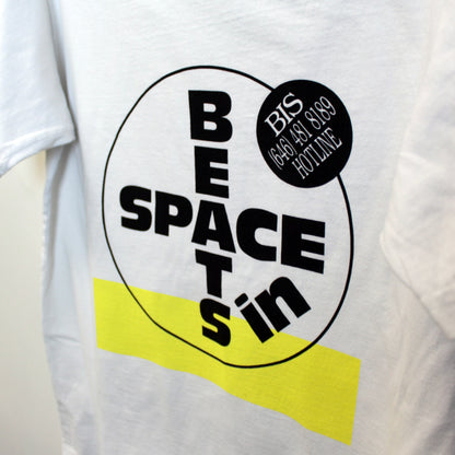 Beats In Space Hotline Tee (White and Yellow)