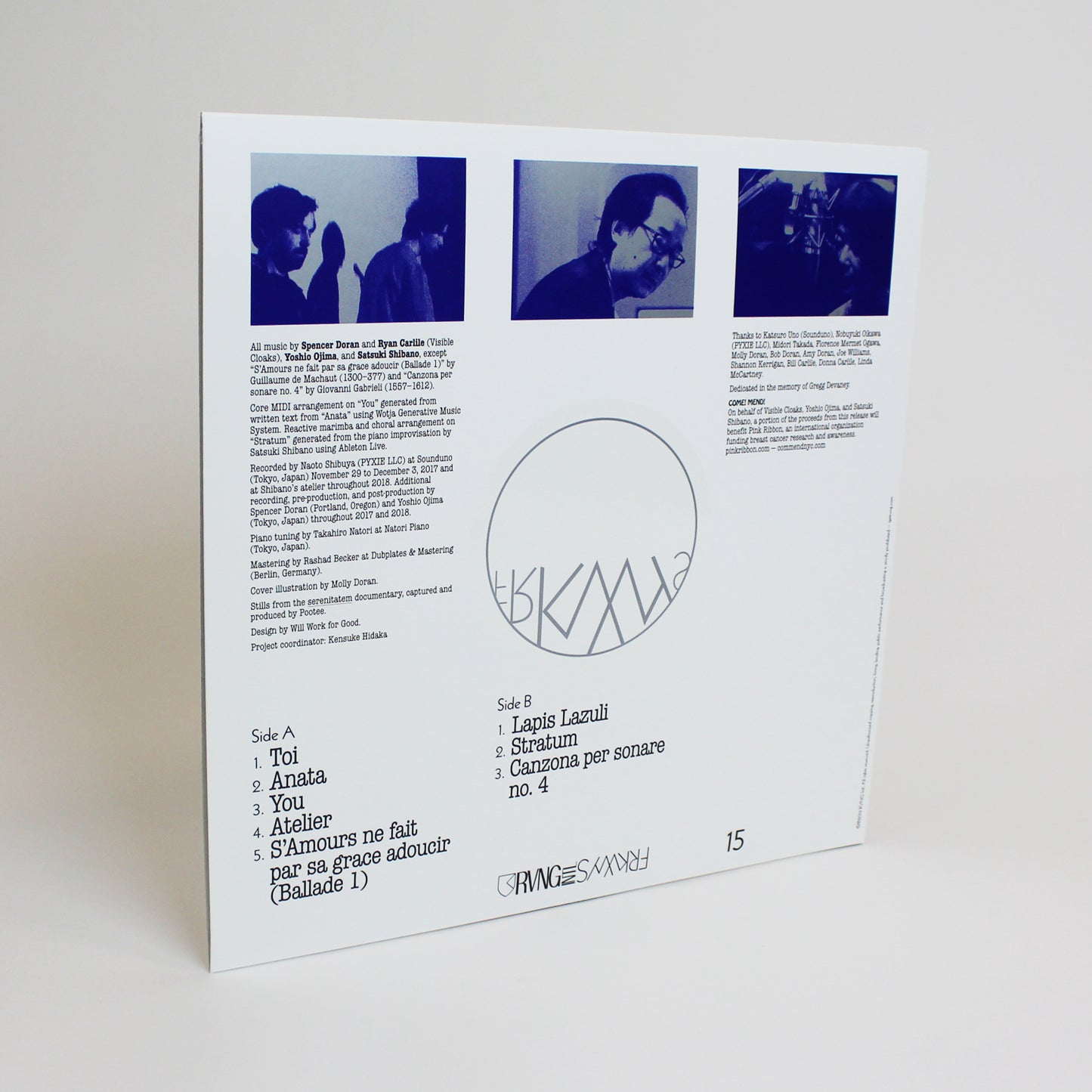 FRKWYS Vol. 15: Visible Cloaks, Yoshio Ojima &amp; Satsuki Shibano - serenitatem
